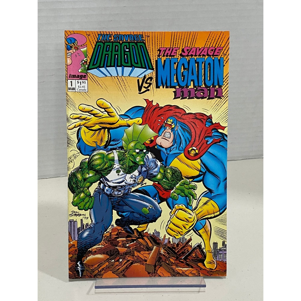 Image Comic Book The Savage Dragon vs Megaton Man #1 March 1993